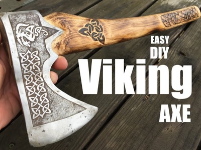 How to make a Viking Battle Axe from an old rusty axe head