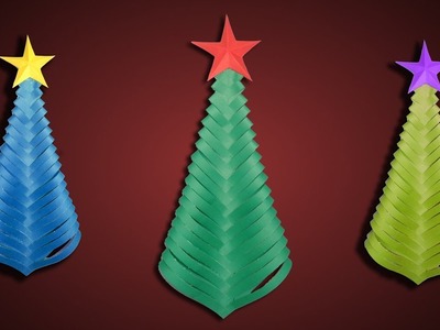 How to Make an Easy Paper Christmas Tree | DIY Origami Christmas Crafts