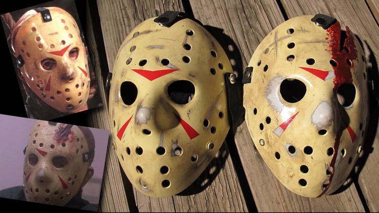How To Make Friday The 13th Part 3 and 4 Jason Masks - DIY Painting Tutorial