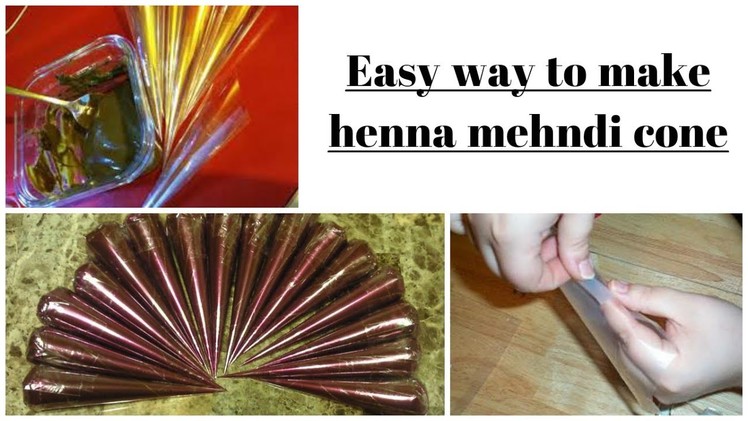How to make mehndi cone at home