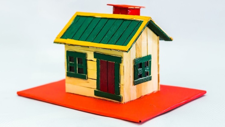 How To Make Popsicle Stick House Step By Step