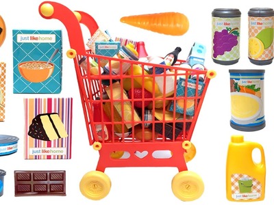 Just Like Home Mega Grocery Playset Supermarket Game Juego de Supermercado Toy Food