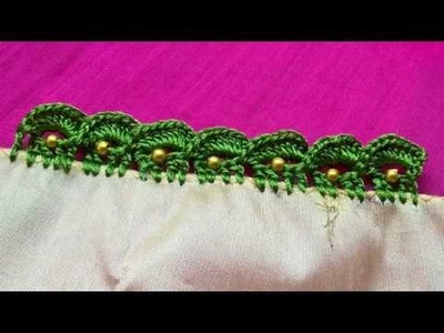 Latest Saree tassels. saree kuchu making using beads.latest kuchu design.gonde design