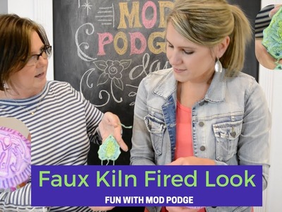 Mod Podge Hack: Faux Kiln Fired Look