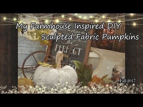 My DIY Farmhouse Style Sculpted Pumpkin's For Fall !