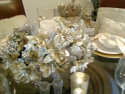 New! LUXE Dollar Tree Christmas(under $50)tablescape "GOLDEN CHRISTMAS"