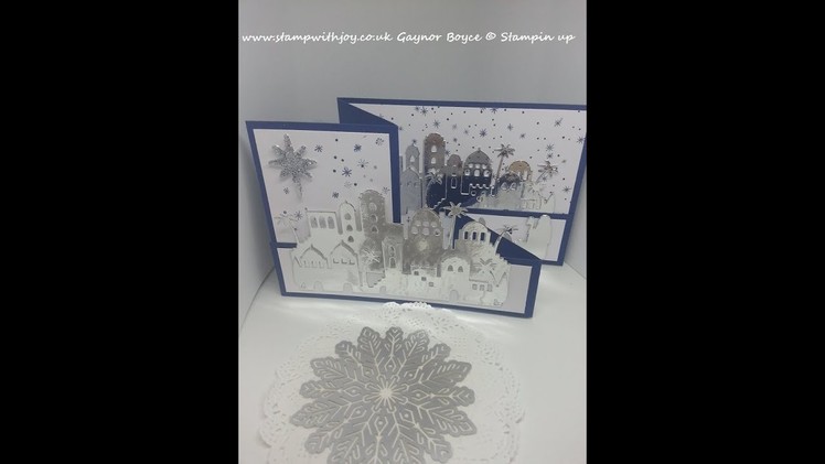 Night in Bethlehem double z fold card Stampin up