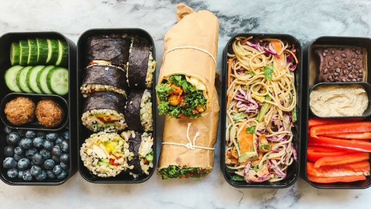 On the Go Vegan Lunch Ideas for School or Work (Bento Box) ????