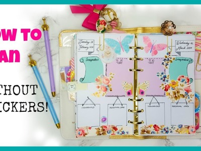 PLAN WITH ME | No Washi? No Stickers? No Problem!