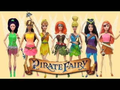Play Doh Disney Pirate Fairy Inspired Costumes - Barbie Dolls- Disney Princess