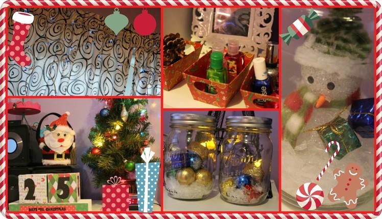 Quick & Easy Holiday Decorations for your room!
