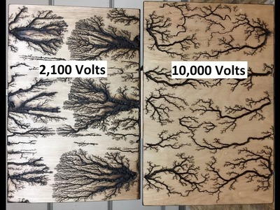 Read Video Description: 2,100 volts vs 10,000 volts: Maple