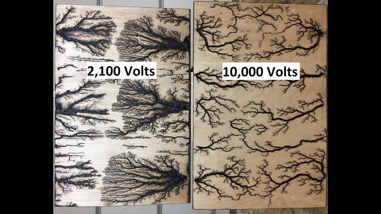 Read Video Description: 2,100 volts vs 10,000 volts: Maple
