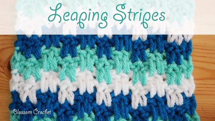 Simple Crochet - Leaping Stripes blanket. scarf