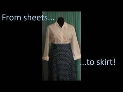 Skirt Made From Sheets W.Godets Sewing With Niler