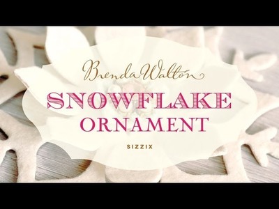 Snow Flake Ornament, Crafting with Brenda Walton