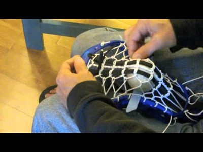 Stringing a mini Pita pocket by Blackfeet Lacrosse part 2