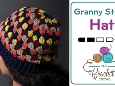 The Crochet Crowd - Granny Stripe Hat Tutorial