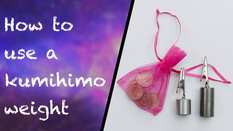 Useful tips and advice for using a kumihimo weight