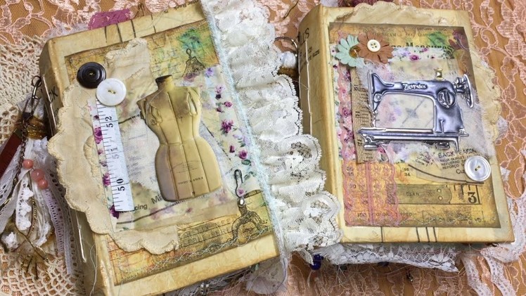 Vintage sewing junk journals : Jana & Angela  | I'm A Cool Mom