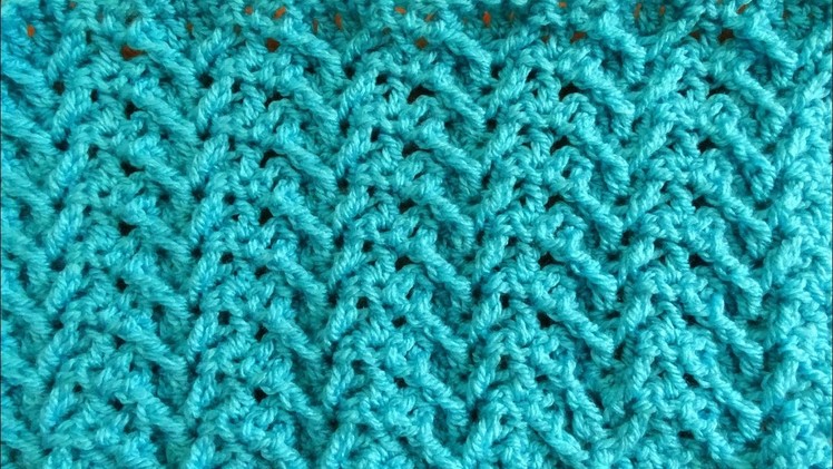 Wishbone Crochet Stitch - Right Handed Crochet Tutorial