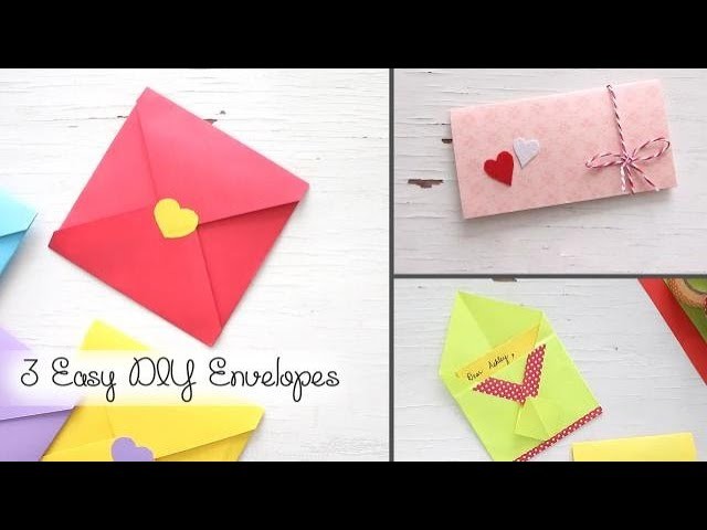 3 Easy DIY Envelopes