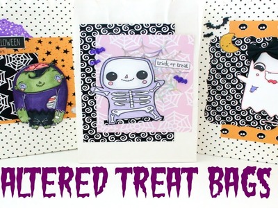 Altered Gift.Treat Bags | Halloween Happy Mail Series Episode #3 | Serena Bee Creative
