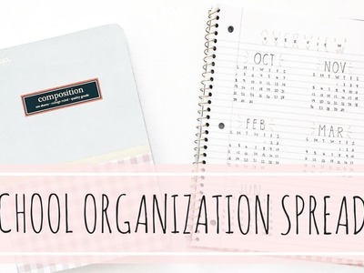 BACK TO SCHOOL: ORGANIZATION SPREADS IN A LINED JOURNAL