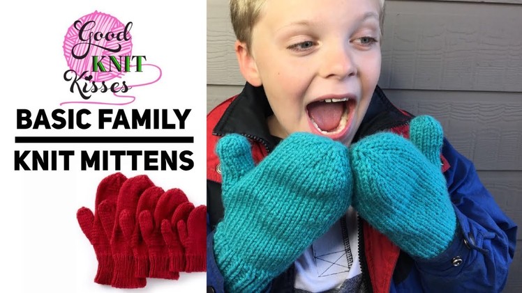 Basic Family Knit Mittens