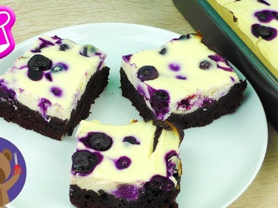 Blueberry Cheesecake Brownies | Cheesecake + Brownie Recipe | Mega-Mix Desert