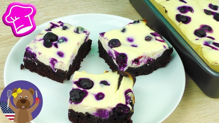Blueberry Cheesecake Brownies | Cheesecake + Brownie Recipe | Mega-Mix Desert