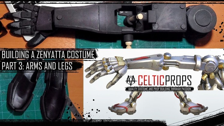 Building a Zenyatta costume - Part 3: Arms and Legs