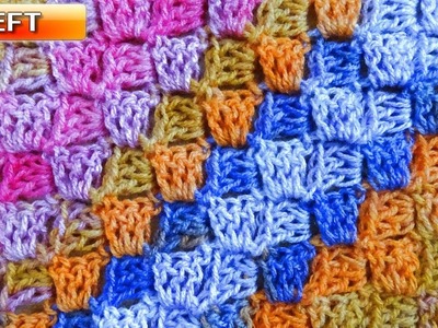 Corner to Corner Crochet - Plus Color Change & Decrease - LEFT