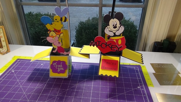 Create your own box card in Design Space: Pooh and Friends