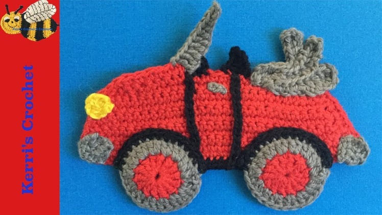 Crochet Applique Tutorial - Crochet Car Tutorial