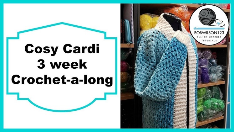 Crochet Cosy Cardi Tutorial Pt 6 of 8 Short Sleeves