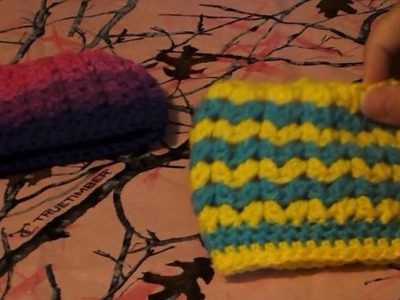 Crochet V-Stitch Messy Bun Doll Hat