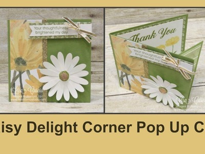 Daisy Delight Corner Pop Up Card