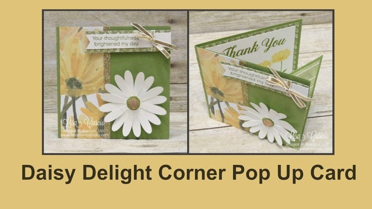 Daisy Delight Corner Pop Up Card