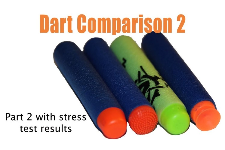 Dart Comparison Part 2 Stress test of Koosh, Elite Suction, Elite and Solid Tip