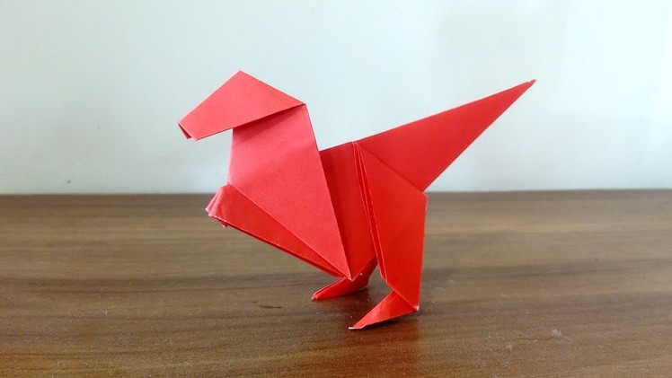 Dinosaur – Origami paper dinosaur (Dino) - How To Make an Easy Origami Dinosaur