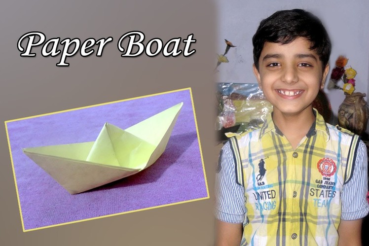 DIY : Art & craft - Easy And Simple Paper Boat Tutorial (in Hindi) by Sahil Sachdeva.