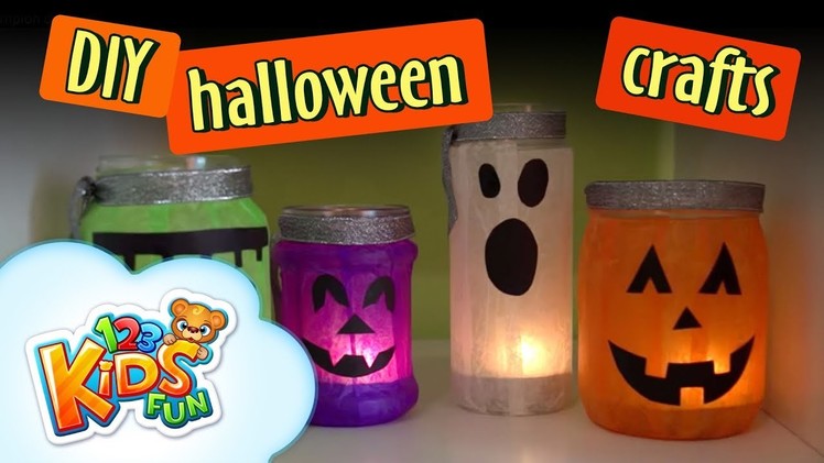 ???? DIY by Creative Mom | Halloween 2017 DIY candle holder| halloween decor by 123 kids fun