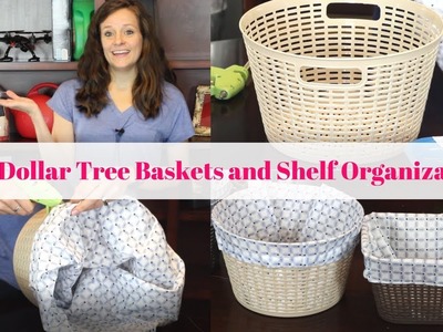 DIY Dollar Tree Baskets | Dollar Tree Shelf Organization