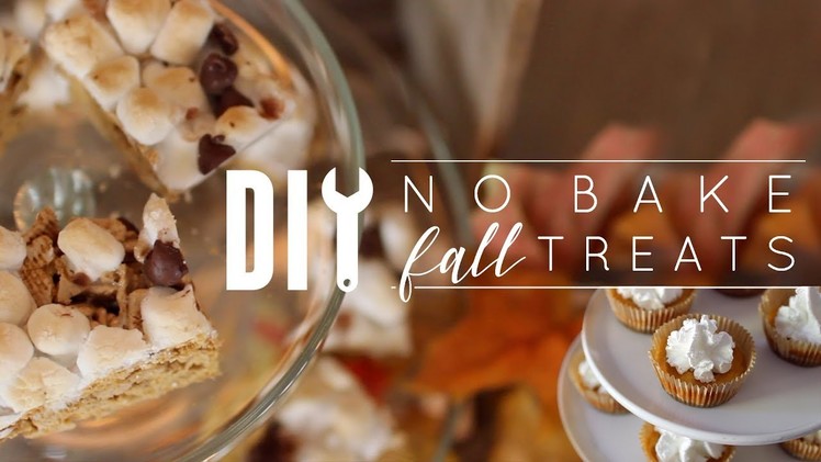 DIY No Bake Fall Treats
