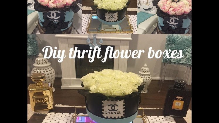 DIY Thrift Store Glam Flower Boxes