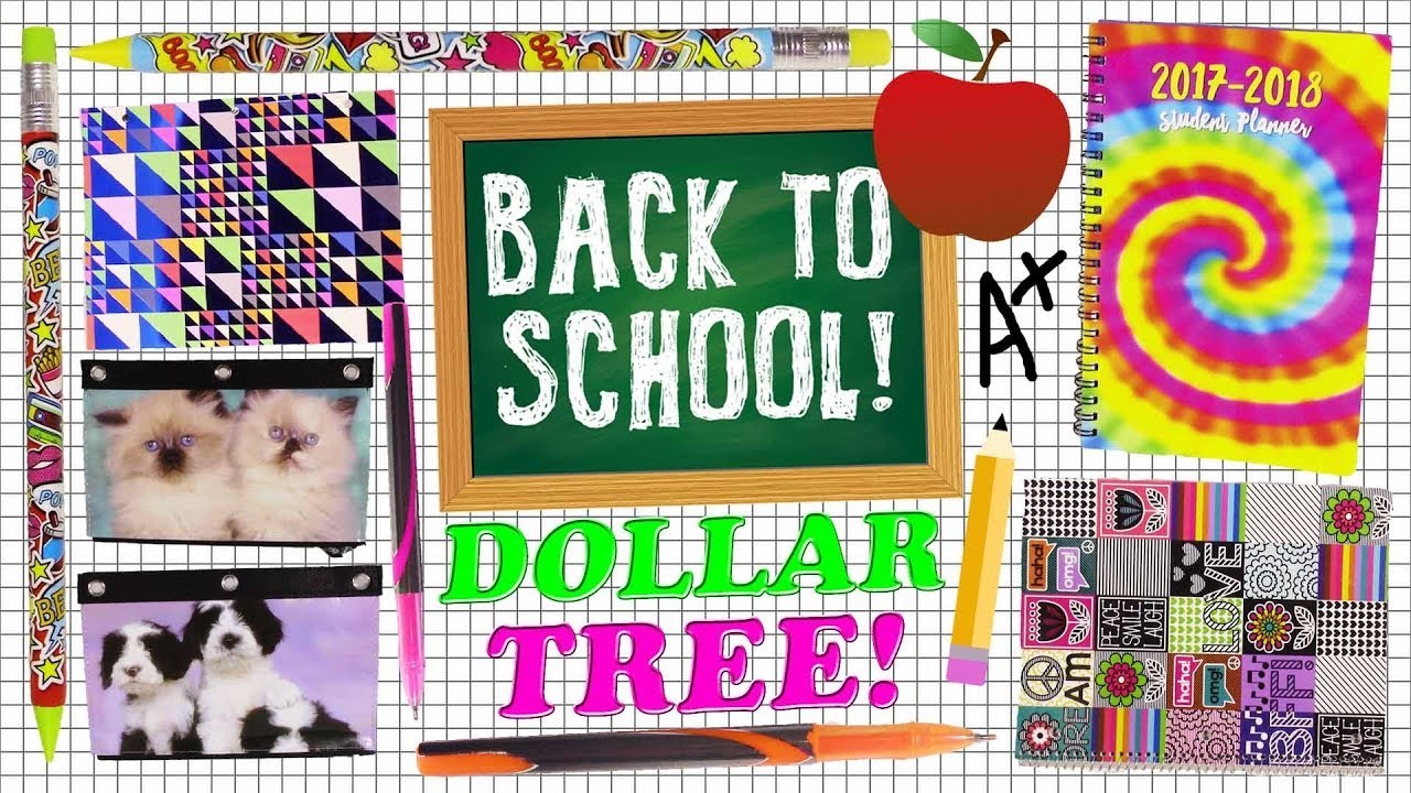 Dollar Tree HAUL! School Supplies! Gummy Worm & Jelly Bean Pencil CASE! Makeup! Folders! Stickers!