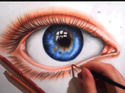 Drawing an Eye using Colored Pencils