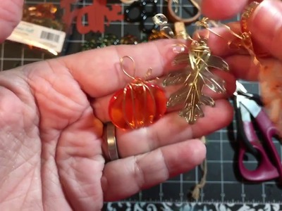 Fall Embellishments Tutorial - Charms for Junk Journals, smashbooks | dearjuliejulie