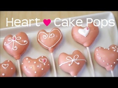 Heart-shaped Cake Pops ハート型 ロリポップ ケーキ ポップス Recipe